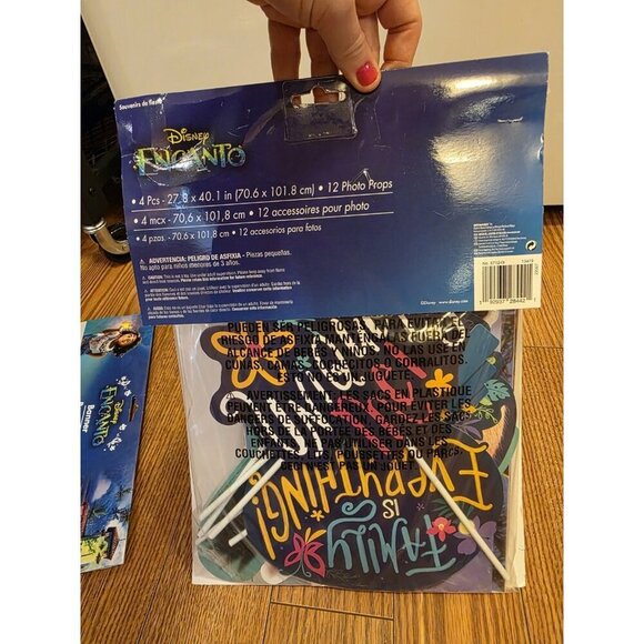 Encanto Birthday Party Decorations Supplies Backdrop w/props‎ Plates Napkins NEW - Picture 5 of 13